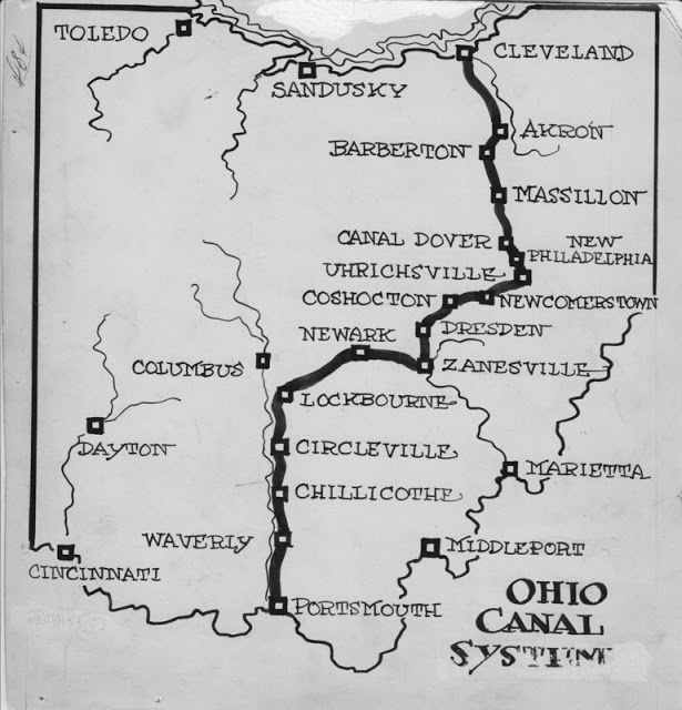 Maps The Ohio And Erie Canal